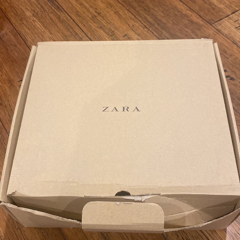 Zara white chunky lace up boots - Picture 6 of 9